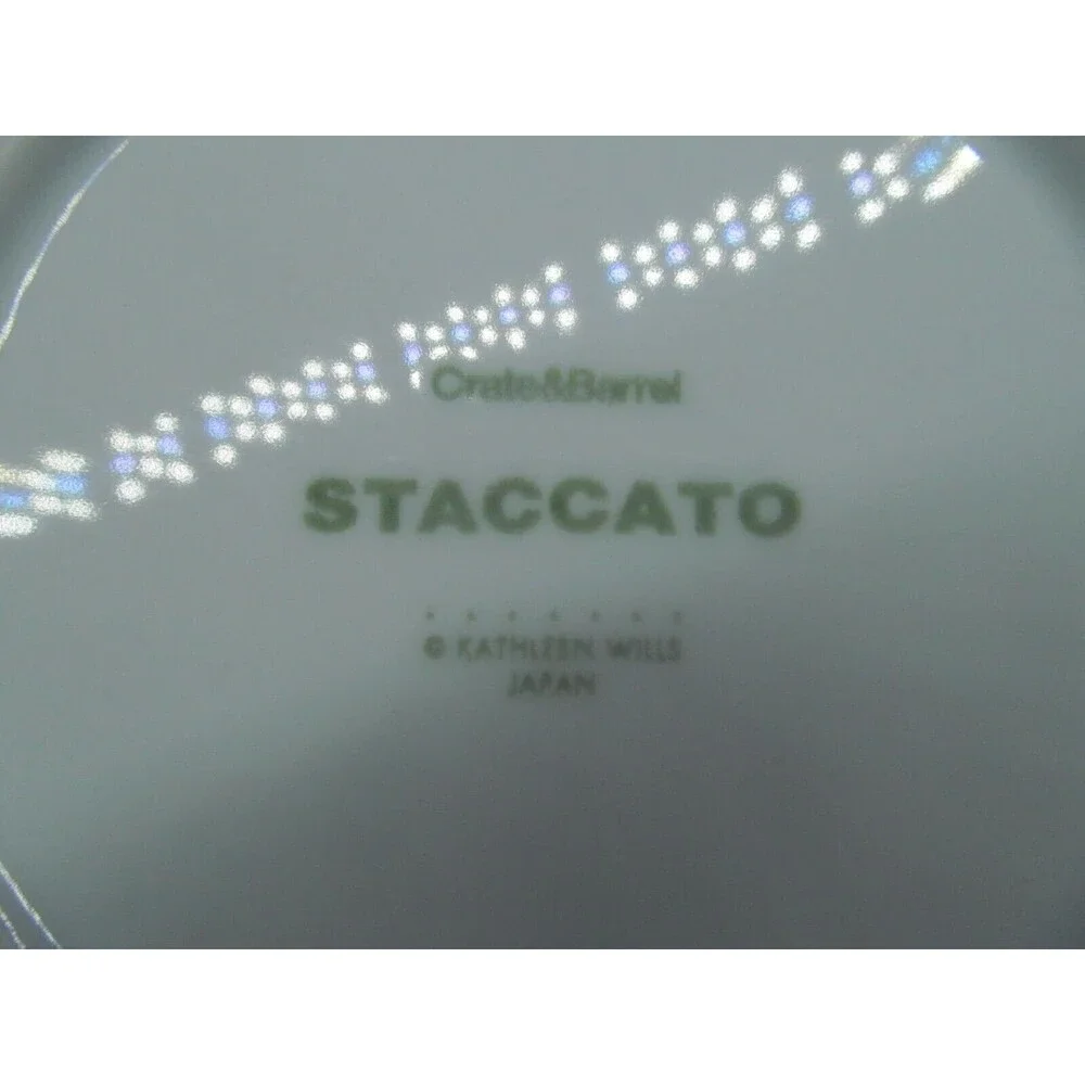 Crate And Barrel Staccato By Kathleen Wills Set Of Three 9 1/4
